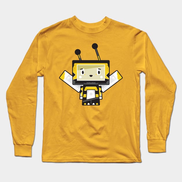 Cute Cartoon Blockimals Bee Long Sleeve T-Shirt by markmurphycreative